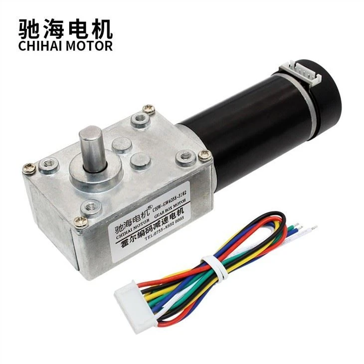 5840-3162 D Shaft Dc 12V 24V Powerful Torque Turbo Worm Geared Coding Motor