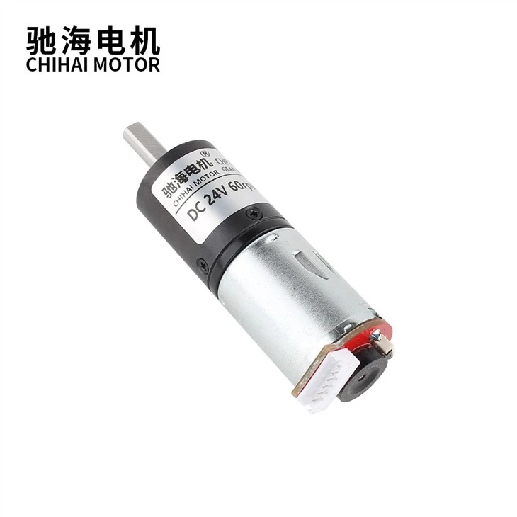 24mm Planetary Gear Motor 12rpm 60rpm 1150rpm With 11PPR Encoder